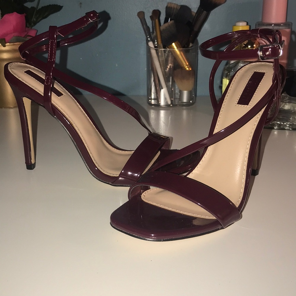Burgundy heels